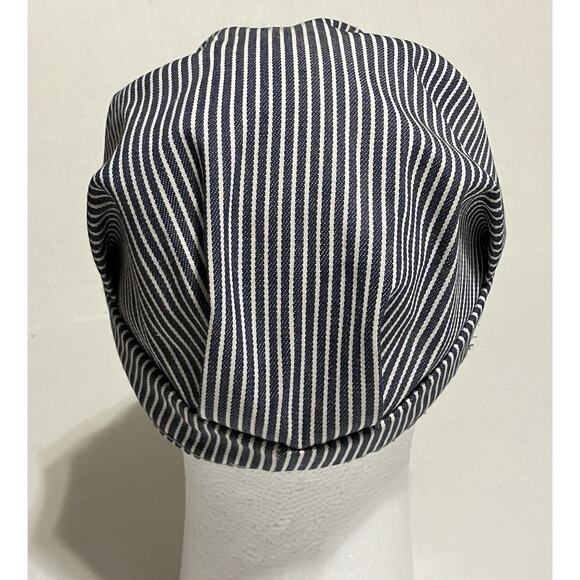 Vtg California Redwood Western Hat Railroad Conductor Striped Cap 7 1/4 - Picture 7 of 7